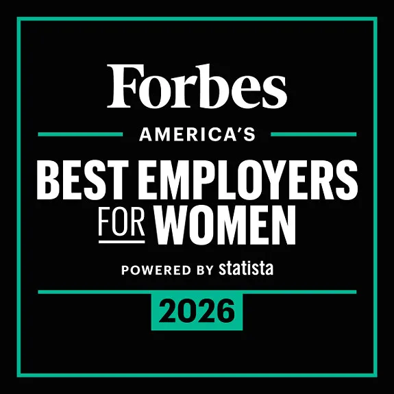 Forbes America’s Best Employers for Women 2026 award badge powered by Statista
